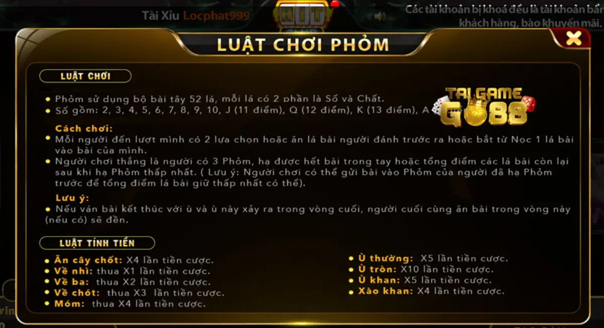 Huong dan cach choi bai phom Go88 cho nguoi moi