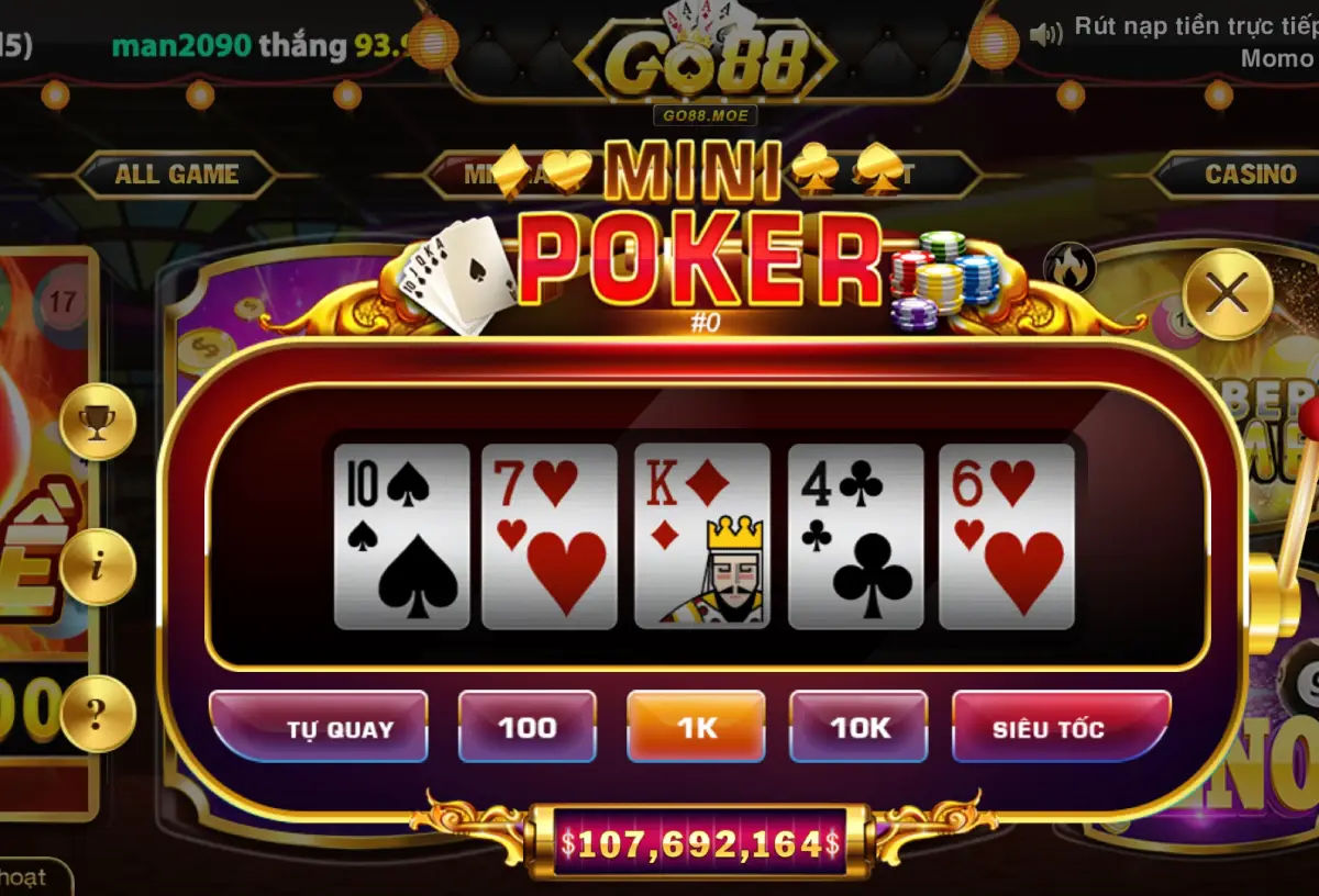 Mini Poker Go88 Choi Luoc Choi Va Bi Quyet Thang Lon