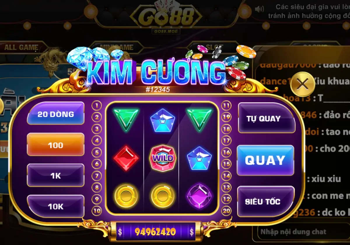 No Hu Kim Cuong Go88 Mini Game Hot Nhat Hien Nay