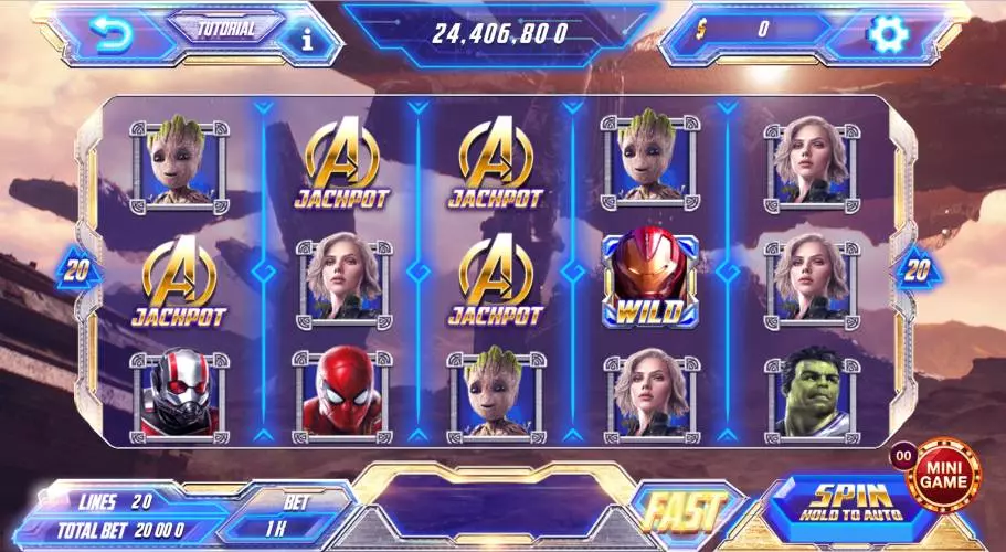 Các biểu tượng cơ bản có trên Avengers Go 88