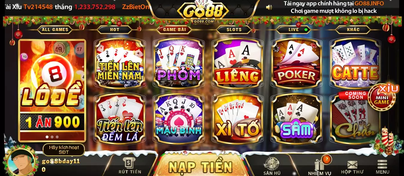 Go 88 địa chỉ chơi game hấp dẫn