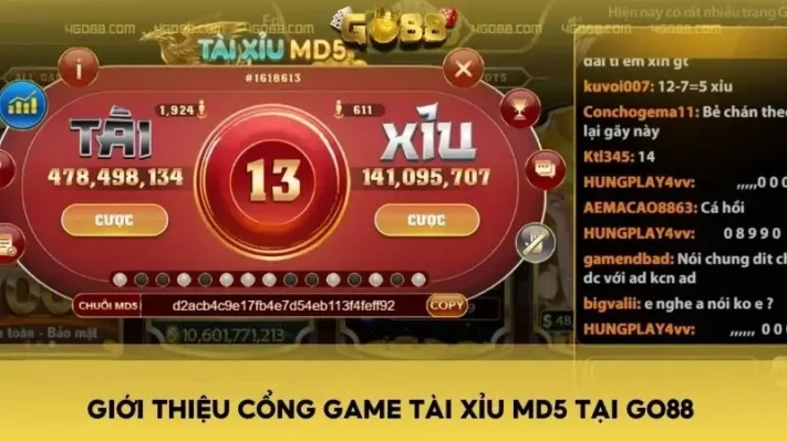 gioi thieu tong quan phien ban tai xiu go88 md5